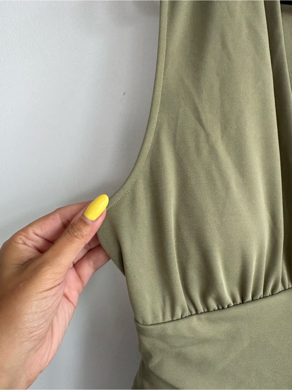 Halara VNeck Wide Leg Green Jumpsuit Sz Large - Picture 7 of 13